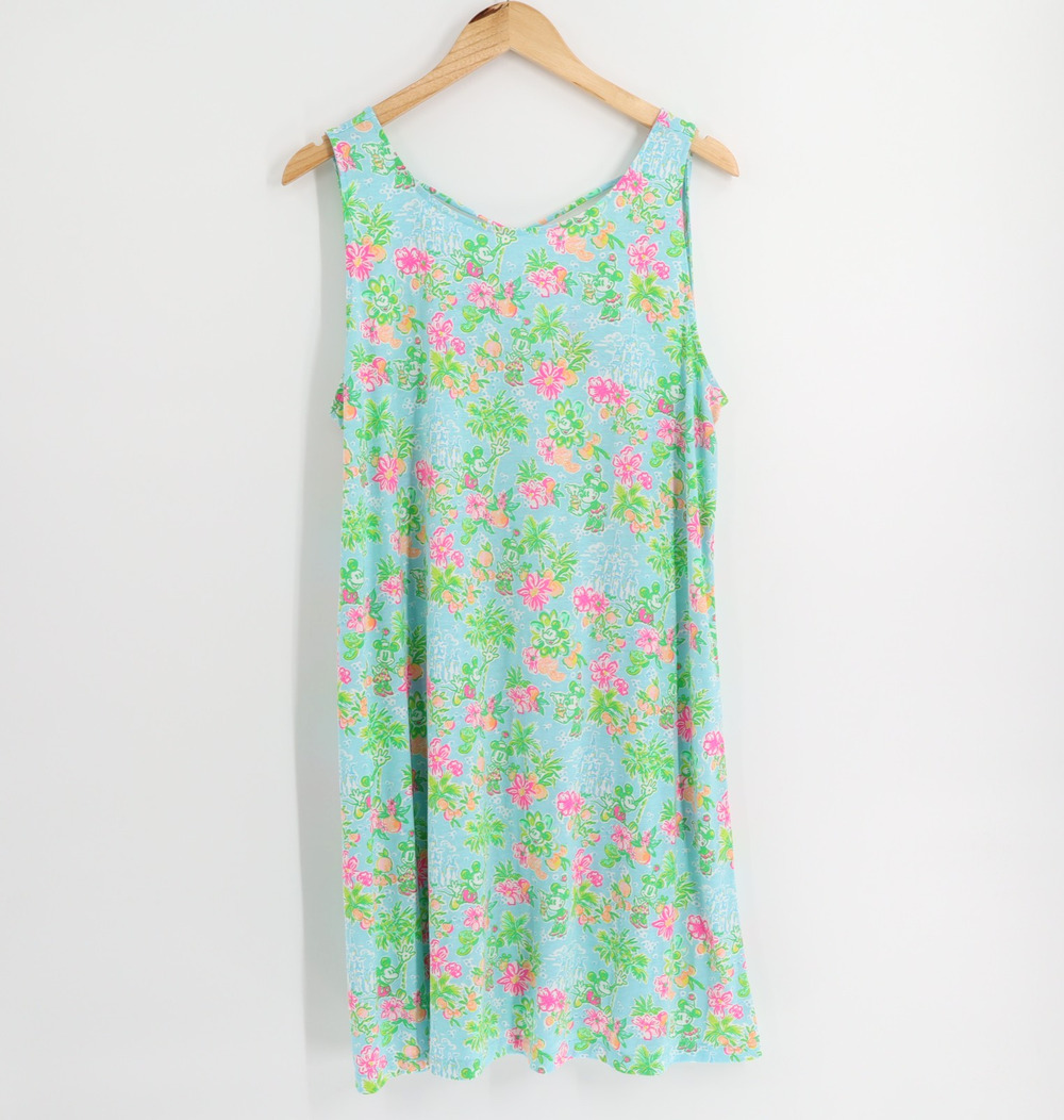 Lilly Pulitzer x Disney Parks Kristen Swing Tank Dress Sz XL Pima Cotton